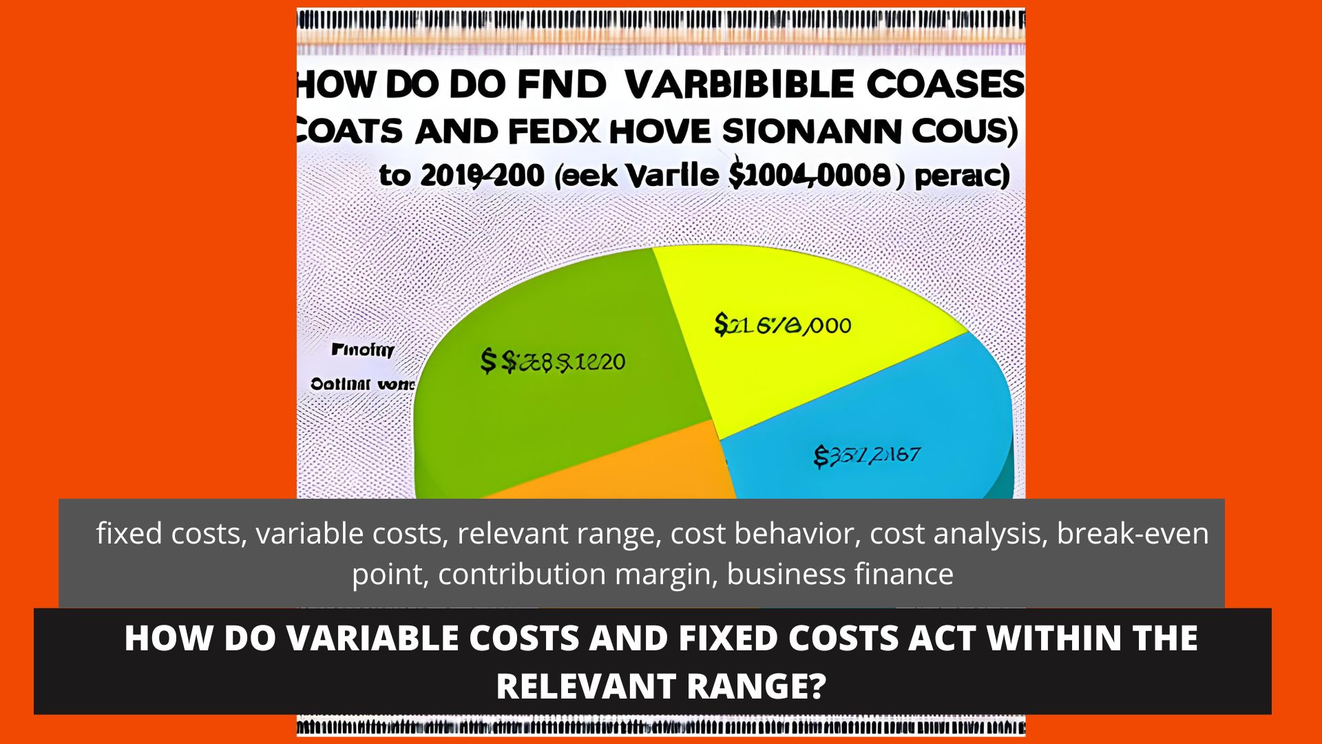 Understanding Fixed And Variable Costs Within The Relevant Range 