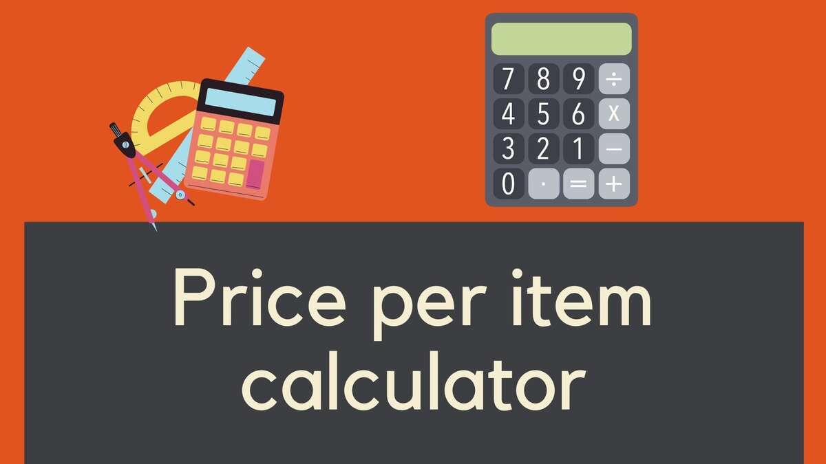 Price per item calculator