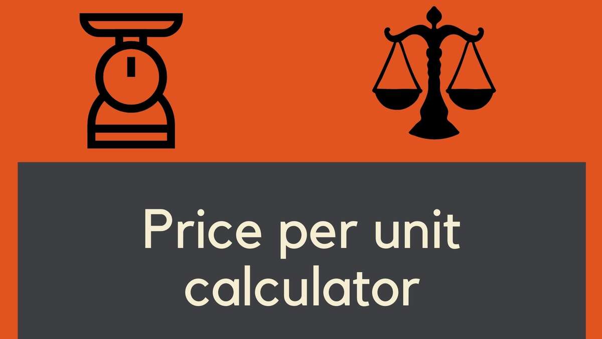 Price per unit calculator
