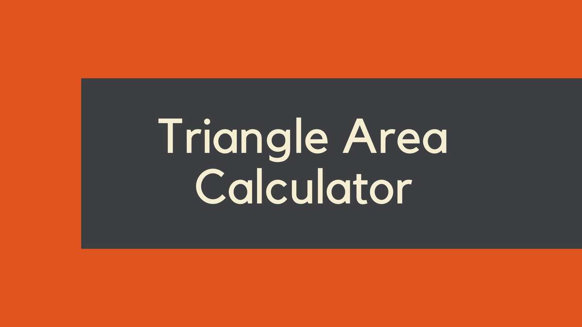 Triangle Area Calculator