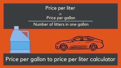 Price per gallon to price per liter calculator