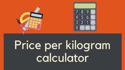 Price per kilogram calculator