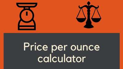 Price per ounce calculator