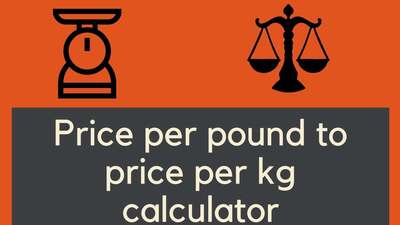 Price per pound to price per kg calculator